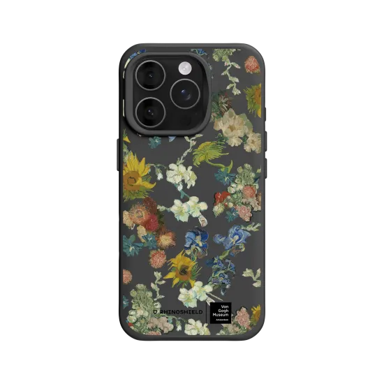 Van Gogh Museum | Fleurs de Vincent - 50e anniversaire Transparent | SolidX - iPhone 16 Pro | RHINOSHIELD