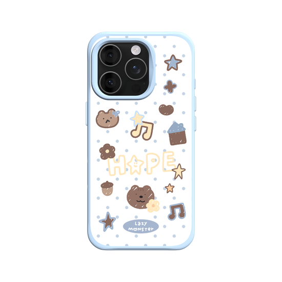 Lazy Monster Dot Sticker Phone Case 04.
