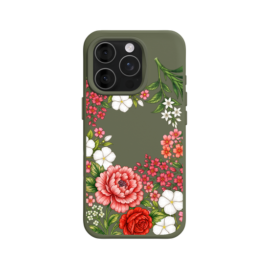 Tissu floral taïwanais · Floraison rose