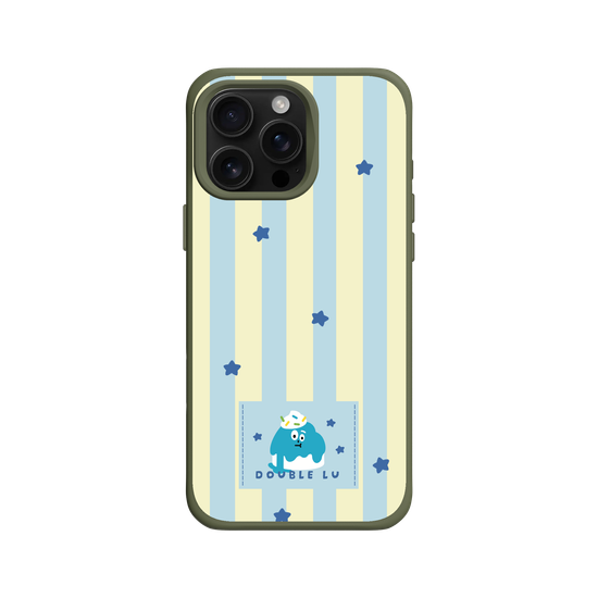 little blue monster dessert fabric labels