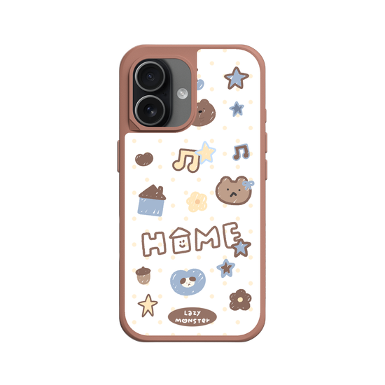 Lazy Monster Dot Sticker Phone Case 03.