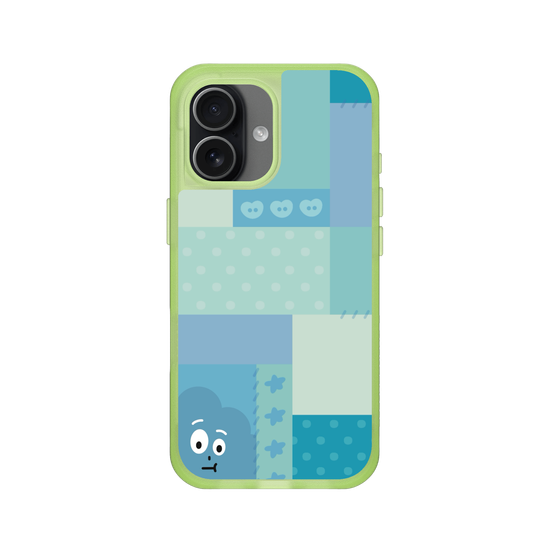 patchwork of little blue monster
