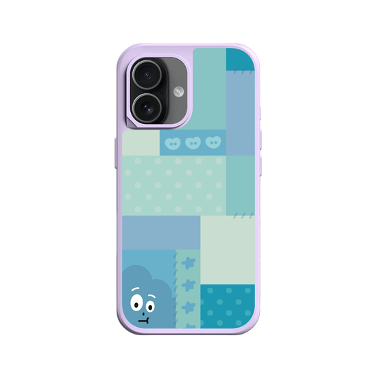 patchwork of little blue monster