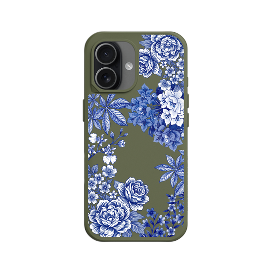 Taiwanese Floral Fabric · Blue & White