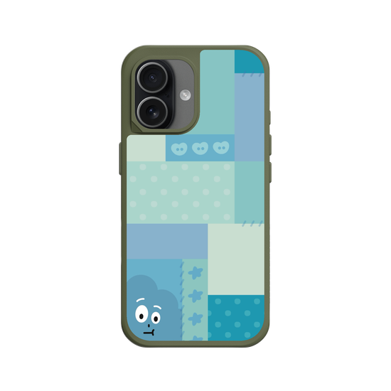 patchwork of little blue monster