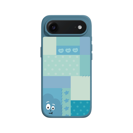 patchwork of little blue monster