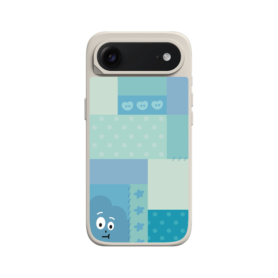 patchwork of little blue monster