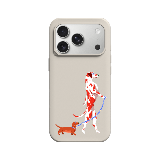 dog walking a dog