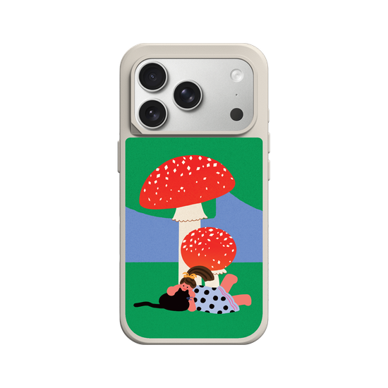 With a Cat by the Mushroom