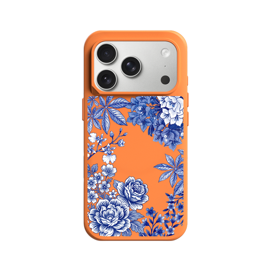Taiwanese Floral Fabric · Blue & White