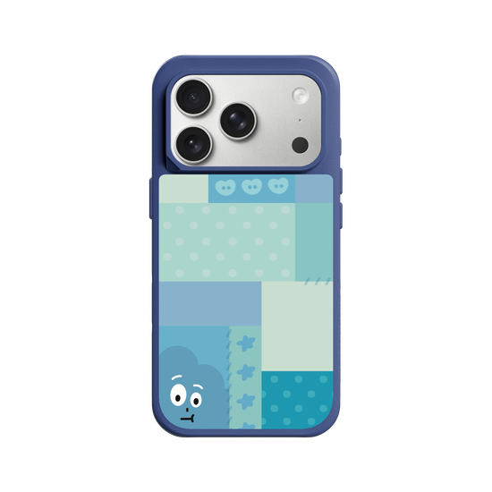 patchwork of little blue monster