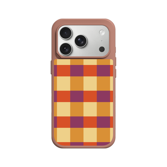 Orange gingham
