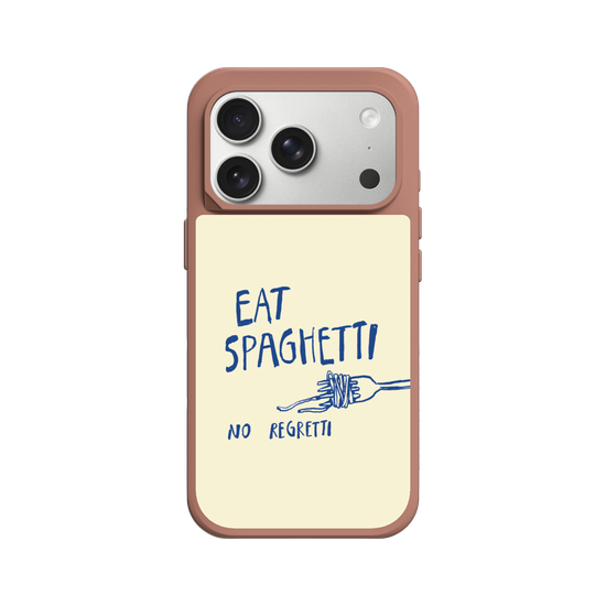 Eat Spaghetti No Regretti Quirky Illustration