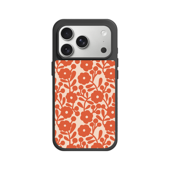 vintage orange flowers