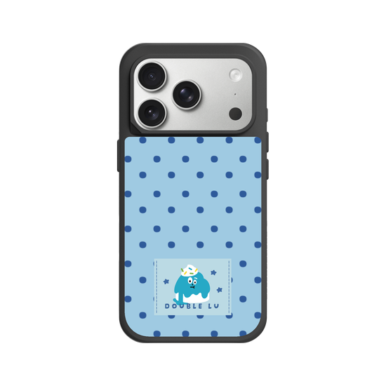 little blue monster dessert fabric labels