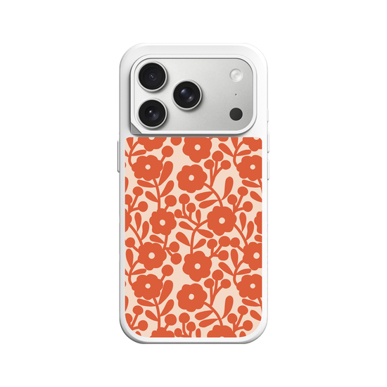 vintage orange flowers