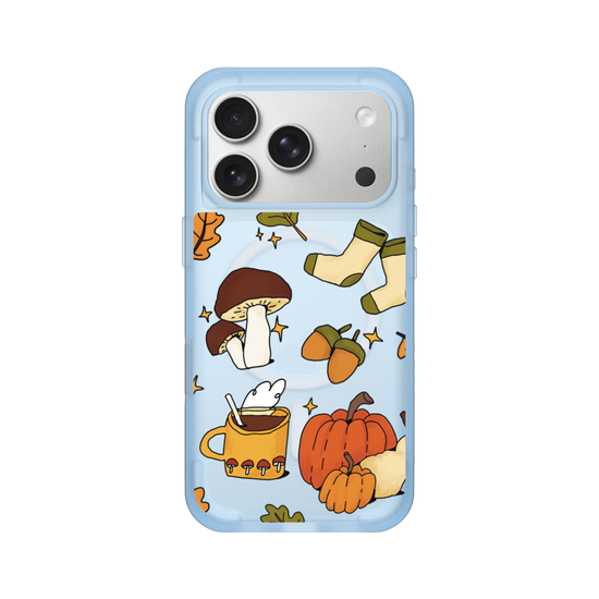 Cute, Cozy, Clear Autumn Aesthetic on a Clear Background