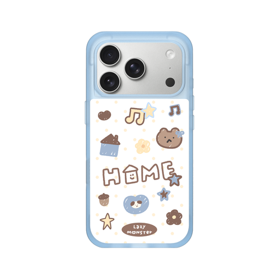 Lazy Monster Dot Sticker Phone Case 03.