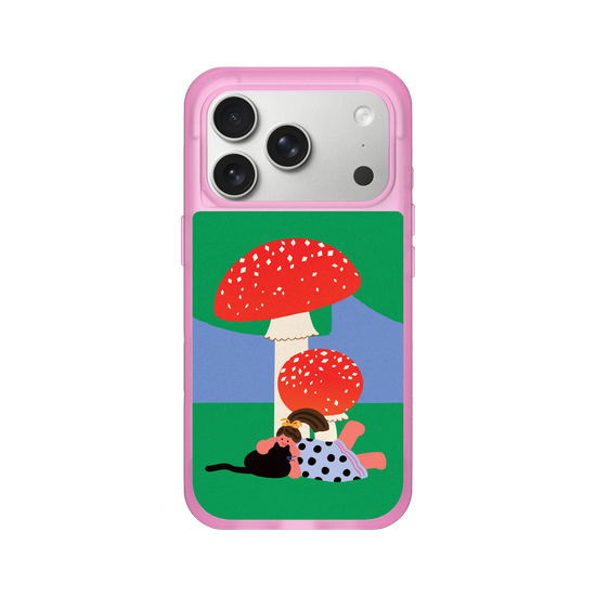 With a Cat by the Mushroom
