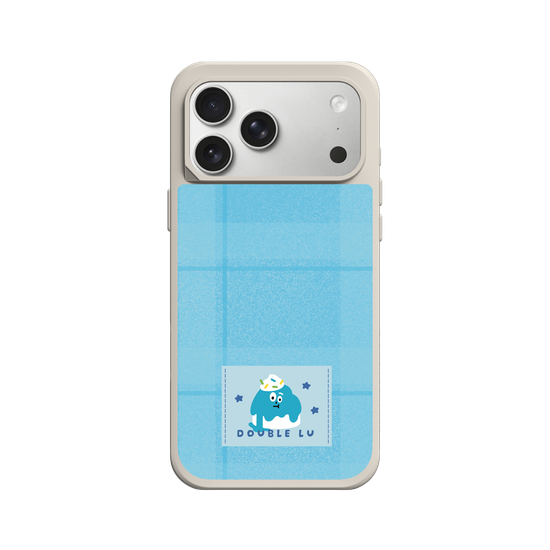 little blue monster dessert fabric labels