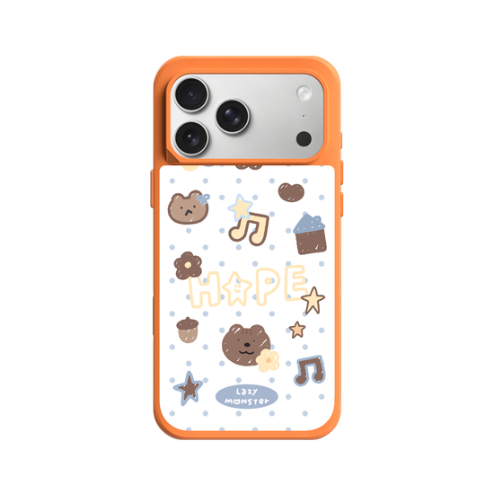 Lazy Monster Dot Sticker Phone Case 04.