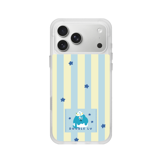 little blue monster dessert fabric labels
