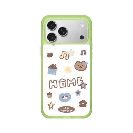 Lazy Monster Dot Sticker Phone Case 03.