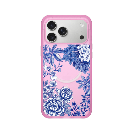 Taiwanese Floral Fabric · Blue & White