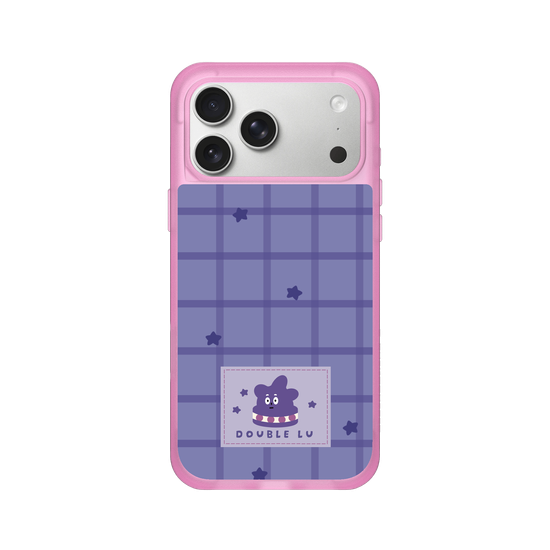 little purple monster dessert fabric labels