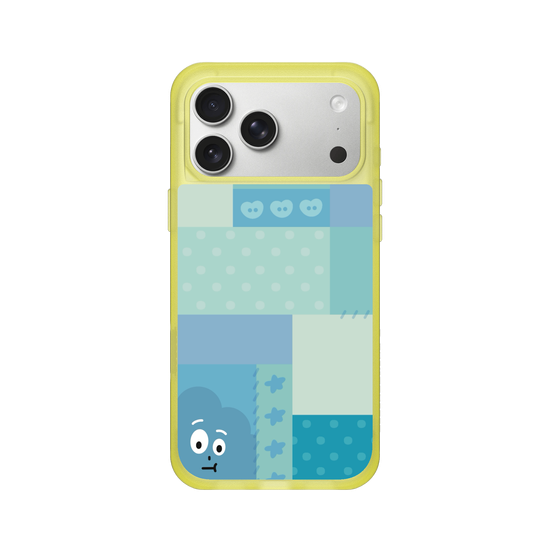 patchwork of little blue monster