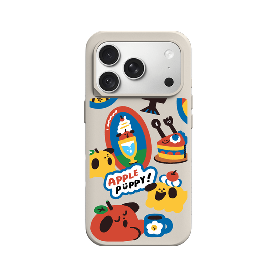Apple Puppy Sticker Set A 
