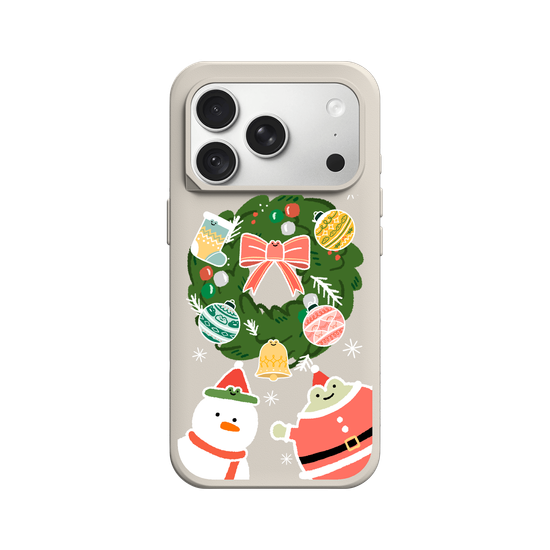 Happy Christmas with happy frog
