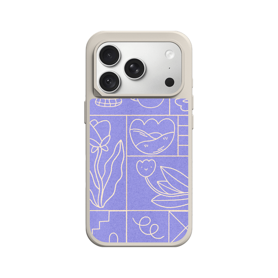 Abstract Spring- Purple