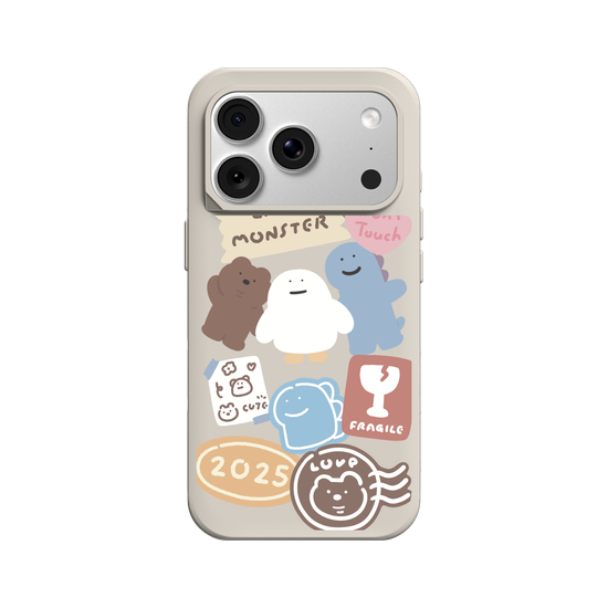 Lazy Monster cute stickers 01.