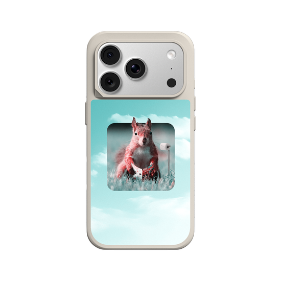 Squirrel Daily Life - Restroom - Sticker & Cloudy Sky