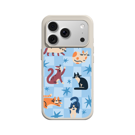 Cats on Blue
