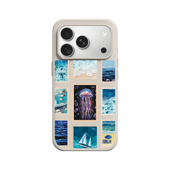 Sea of Stamps – Vintage Ocean Collage No.2