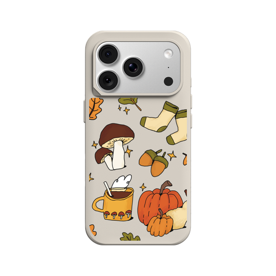 Cute, Cozy, Clear Autumn Aesthetic on a Clear Background