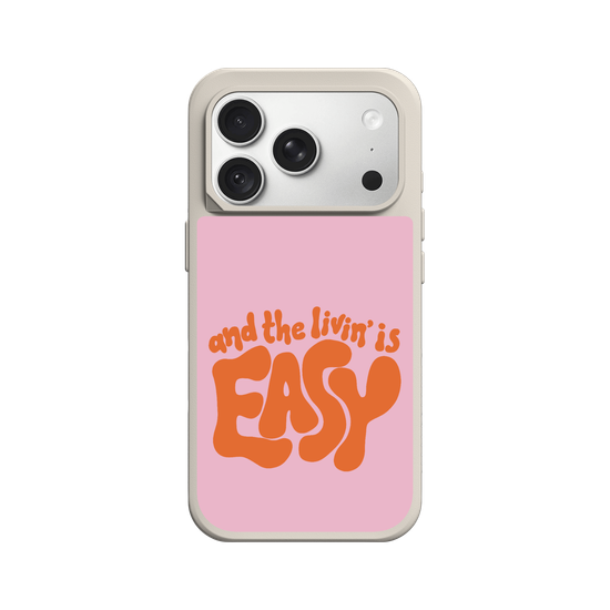 Tipografía Rétro – Diseño "Livin' is Easy" Sunset
