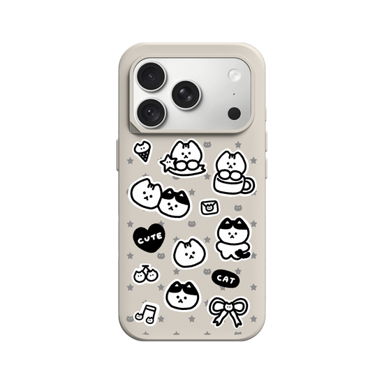 y2k Cool Cat Stickers(black&white)