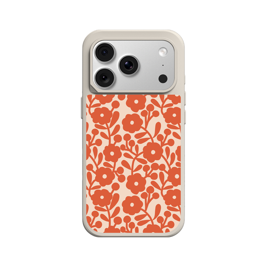 vintage orange flowers