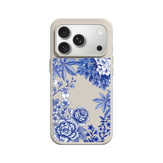Taiwanese Floral Fabric · Blue & White