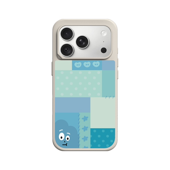 patchwork of little blue monster