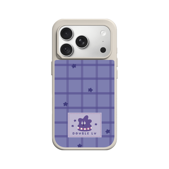 little purple monster dessert fabric labels