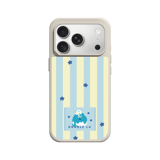 little blue monster dessert fabric labels
