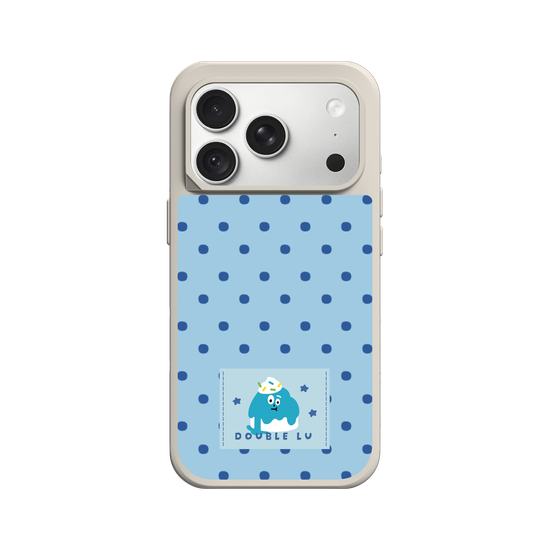 little blue monster dessert fabric labels