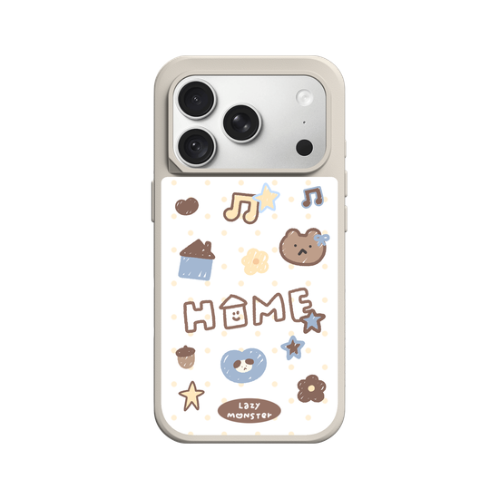 Lazy Monster Dot Sticker Phone Case 03.