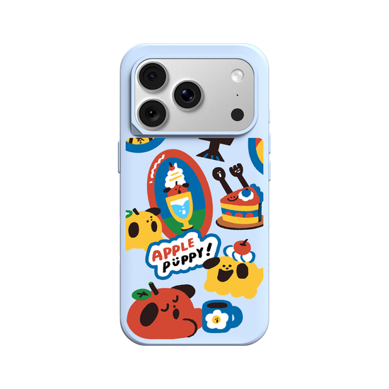 Apple Puppy Sticker Set A 