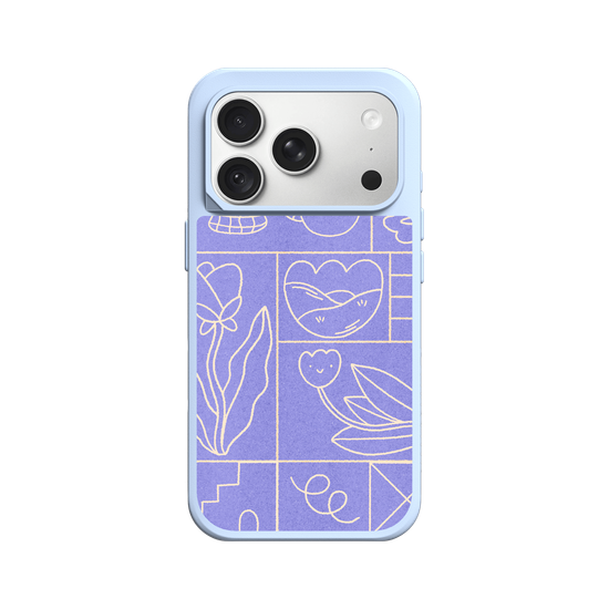 Abstract Spring- Purple
