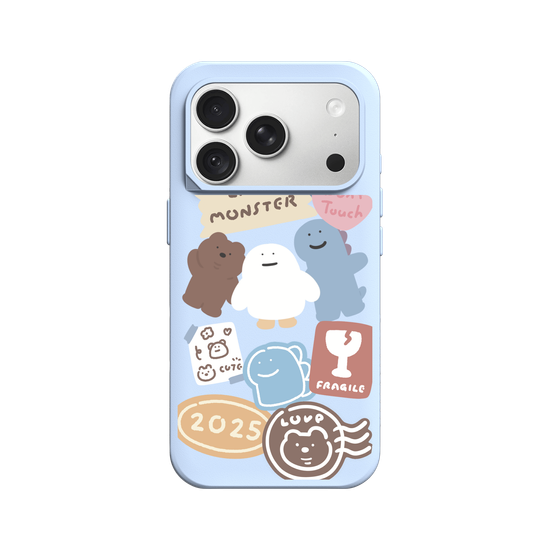 Lazy Monster cute stickers 01.